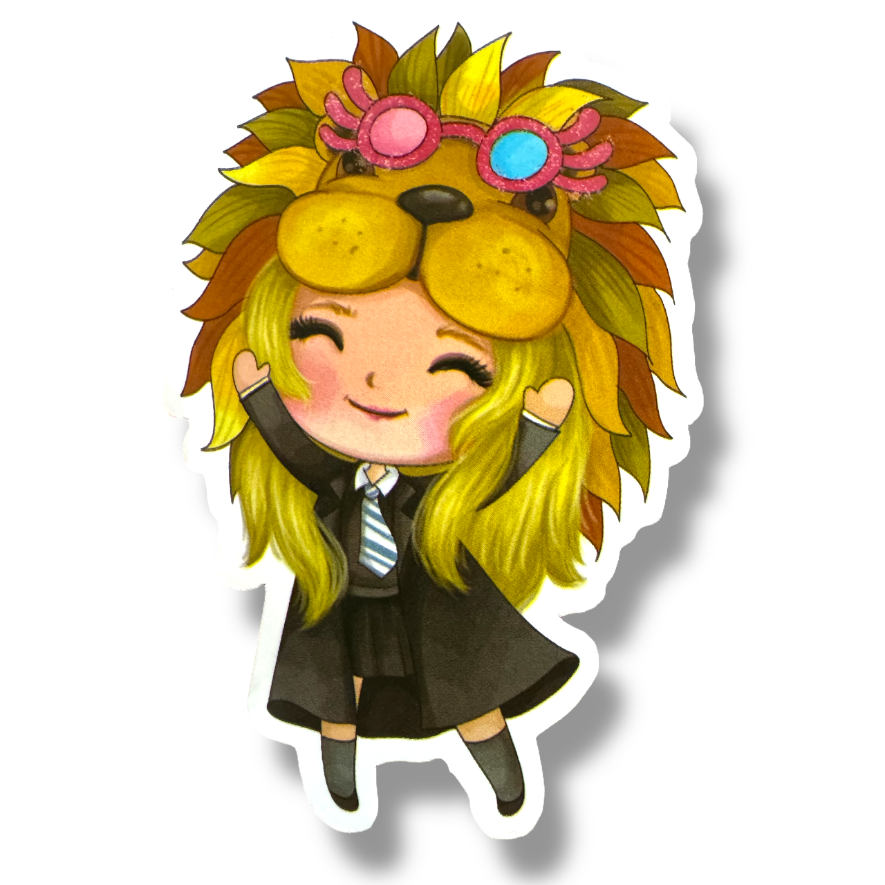 Looney Love Lion Sticker (#677)