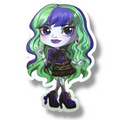 Monster School - Boogie man Girl Sticker (G7#232)