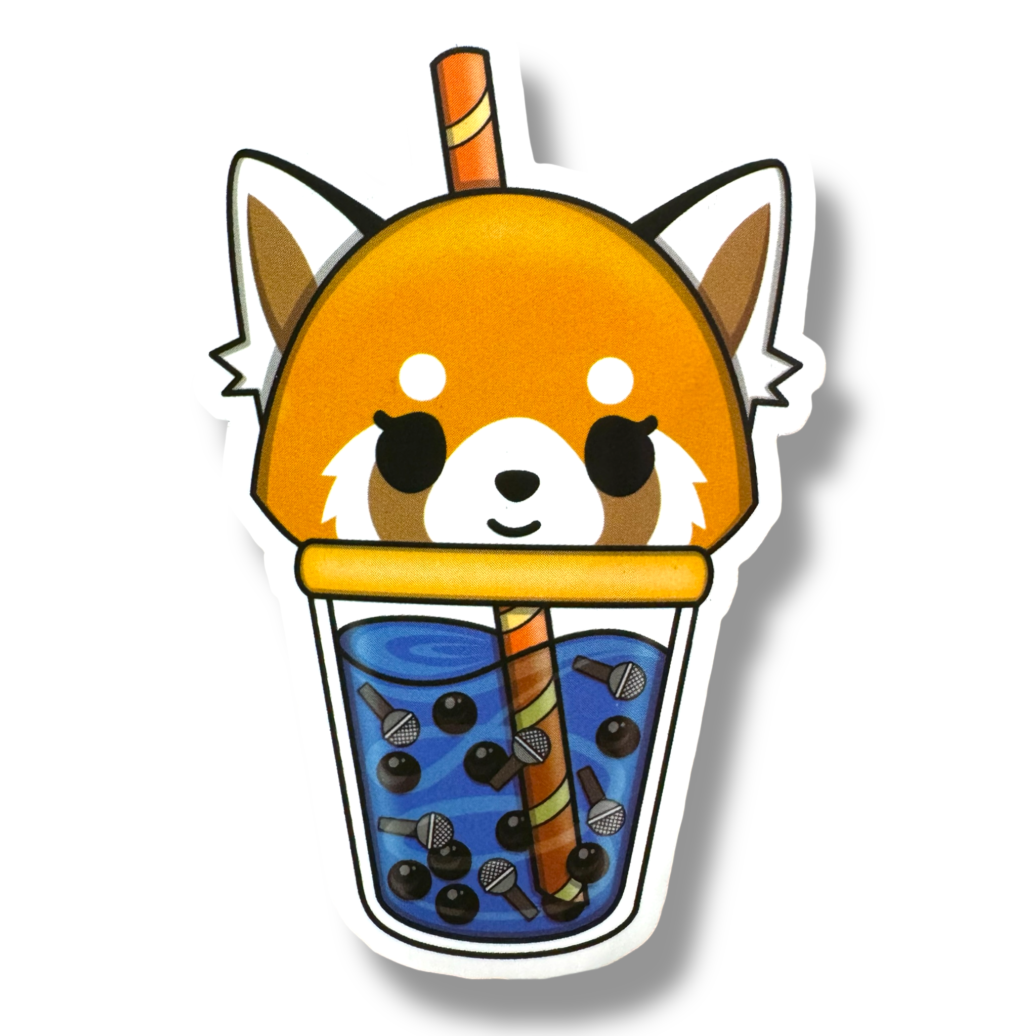 Cute Calm Panda Boba Sticker (#267)