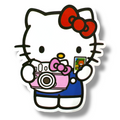 HK Kitty with Camera Sticker (#609)