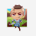 Water Girl Brother Sticker (#800) - Artistic Flavorz