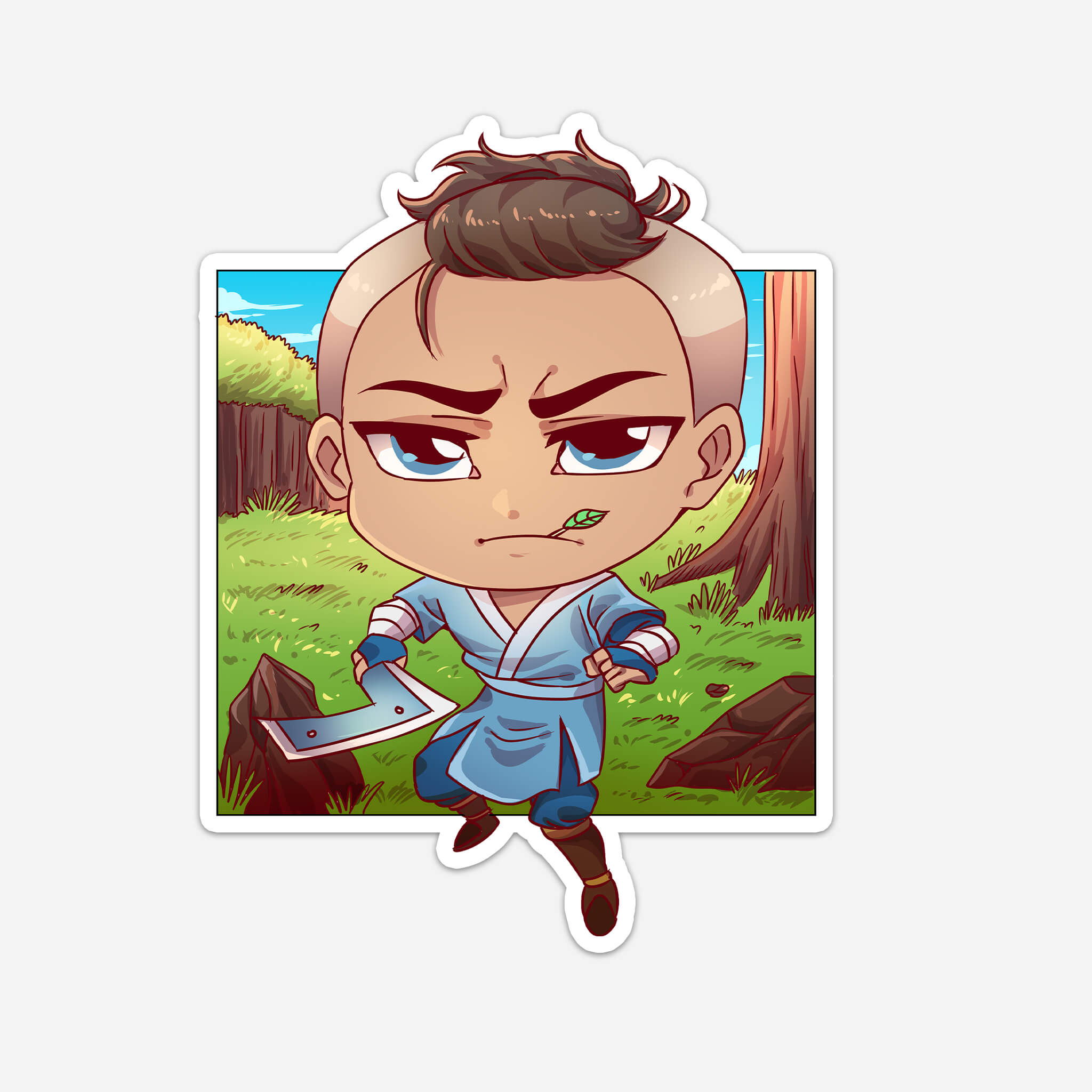 Water Girl Brother Sticker (#800) - Artistic Flavorz