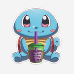 Squirrel Pocket Monster Drinking Boba Sticker (#1201) - Artistic Flavorz