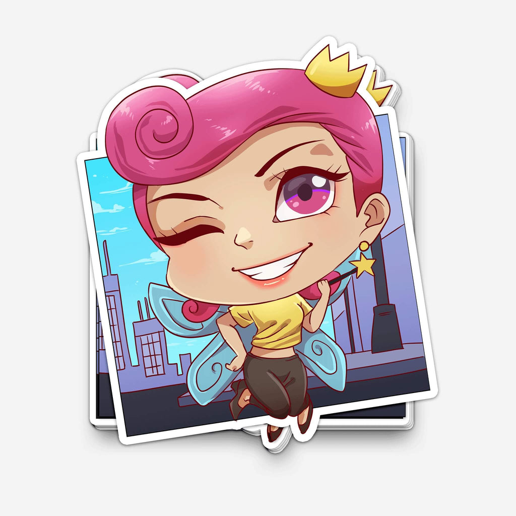 Oddparent Girl Sticker (#795) - Artistic Flavorz
