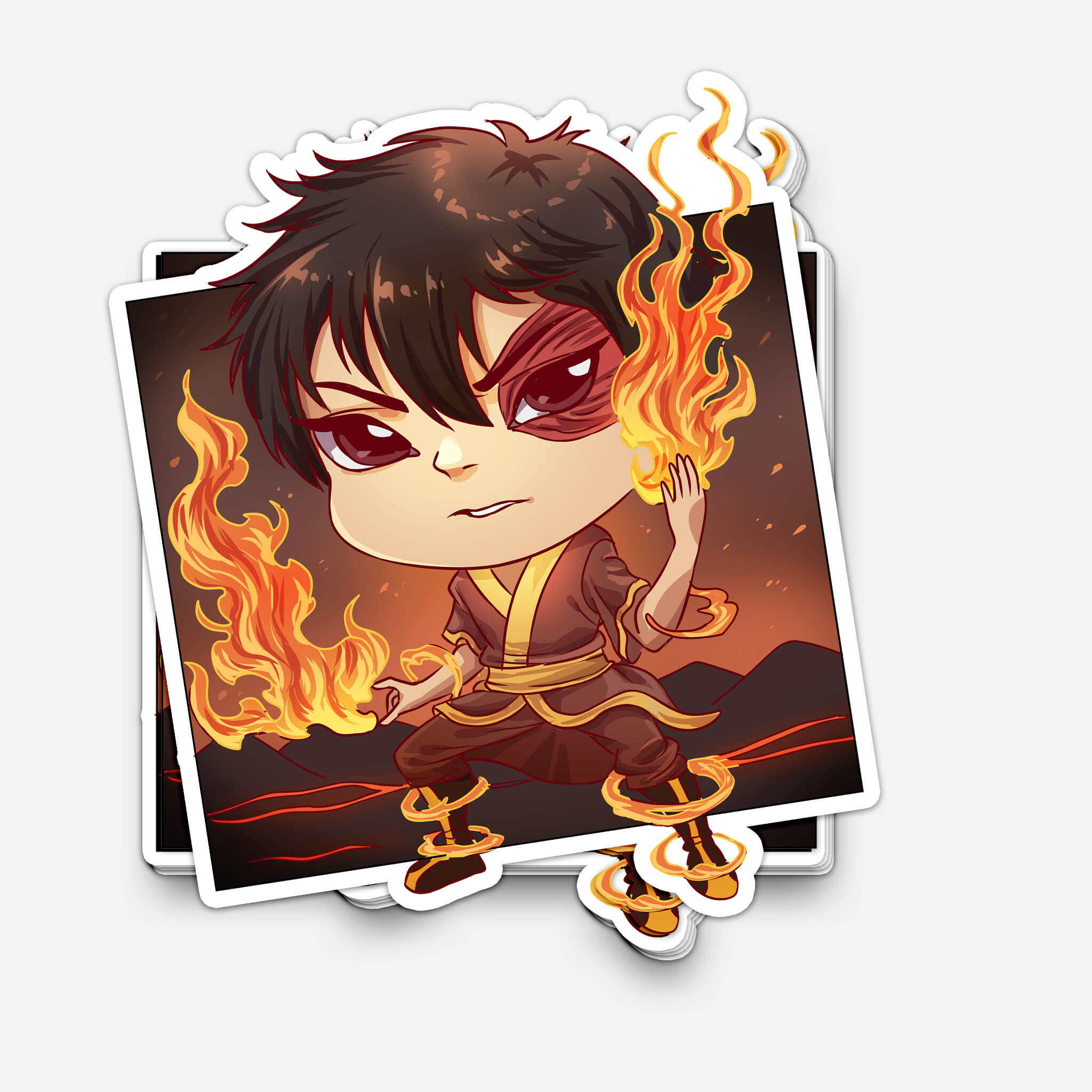 Fire Boy Sticker (#802) - Artistic Flavorz