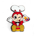 Cartoon character in a chef's outfit holding a Filipino flag on a black background