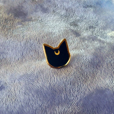 Black Sailor Kitty Mini Enamel Pin - Artistic Flavorz