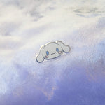 White Puppy Mini Enamel Pin - Artistic Flavorz