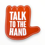 Red Panda Talk to the Hand Sticker (#1054) - Artistic Flavorz