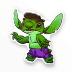 Favorite Experiment Angry Green Guy Sticker (#1008) - Artistic Flavorz