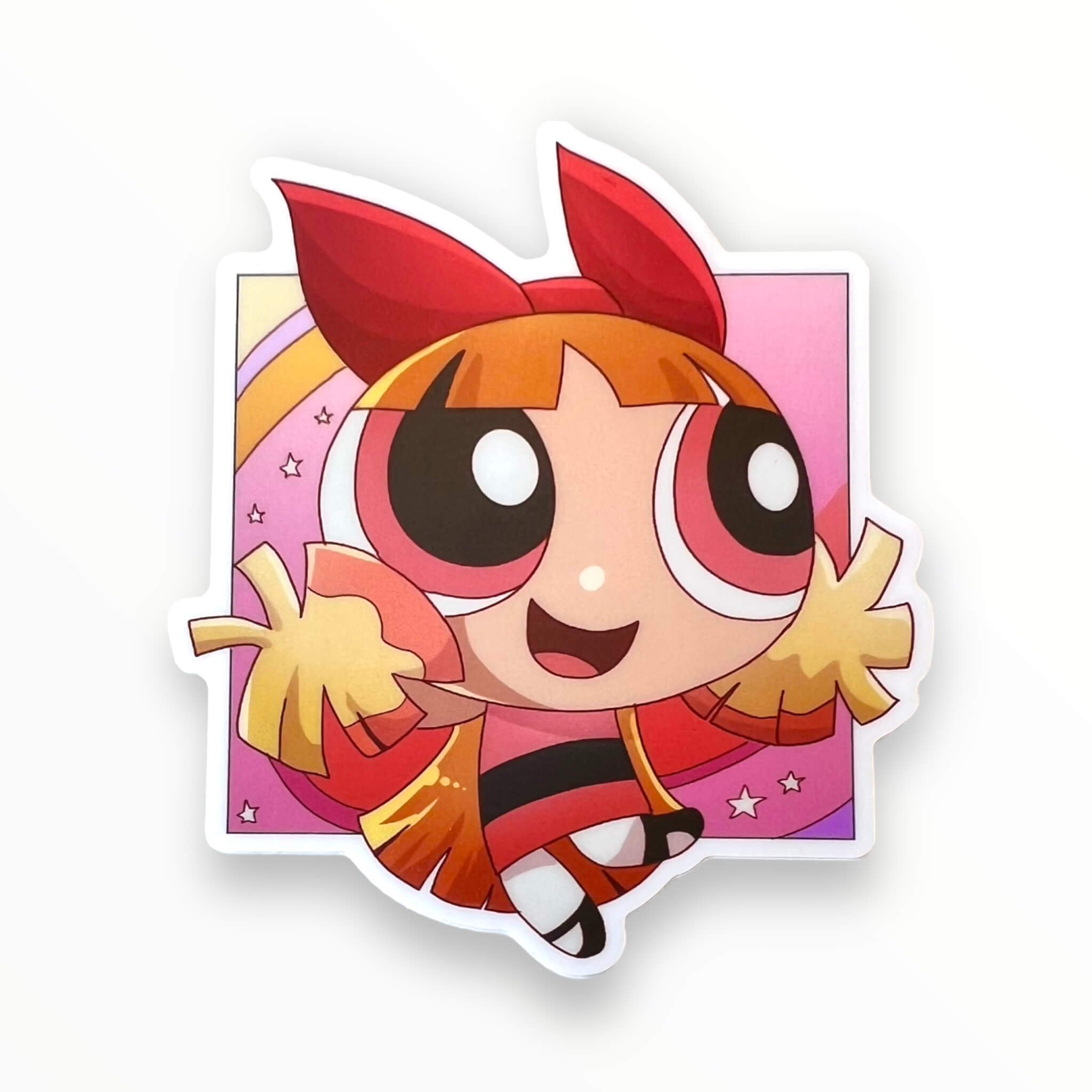 Power Trio Pink Girl Sticker (#867) - Artistic Flavorz