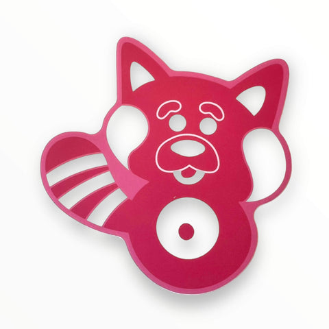 Red Panda Symbol Sticker (#1053) - Artistic Flavorz