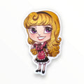 Resting Princess Maid Sticker (#1037) - Artistic Flavorz