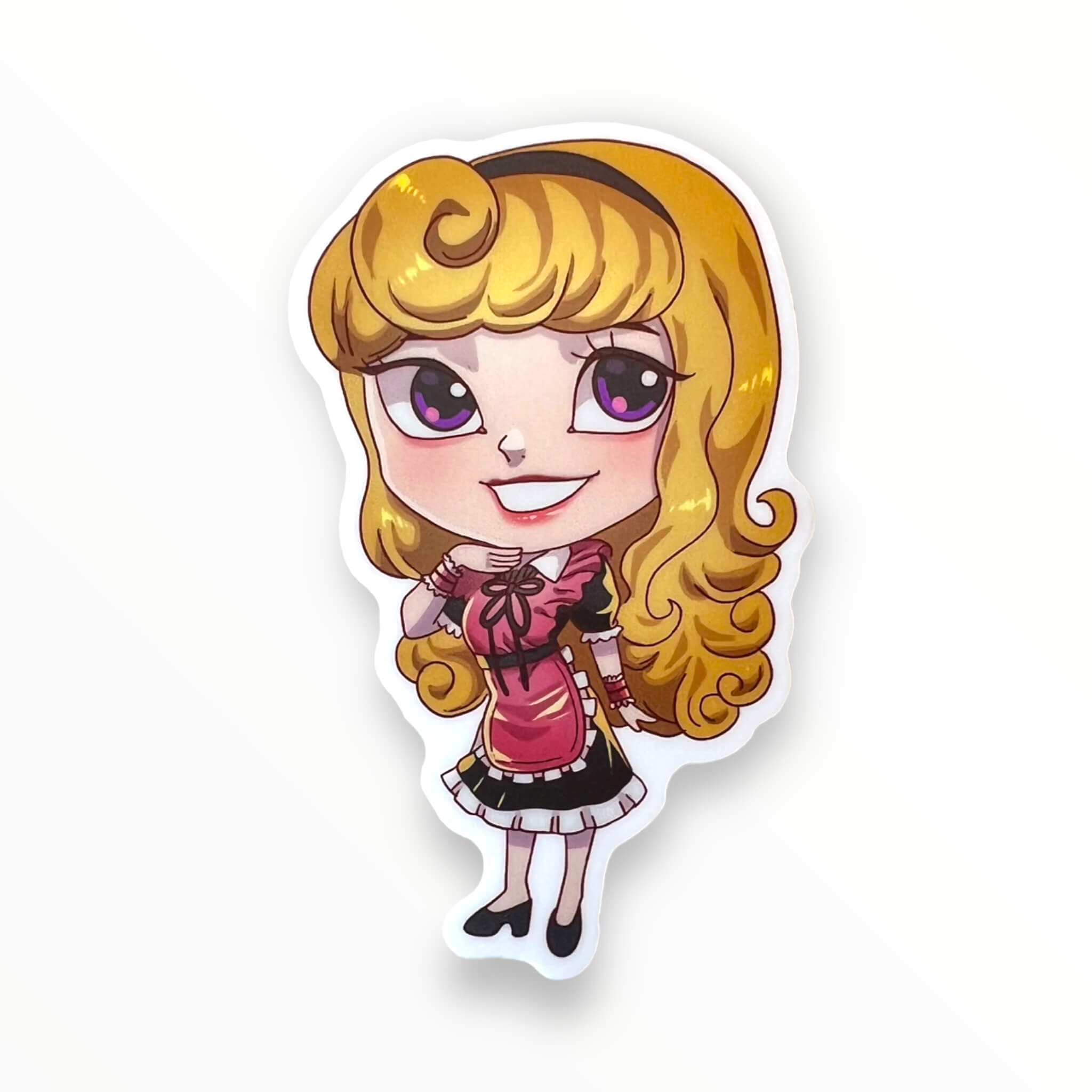 Resting Princess Maid Sticker (#1037) - Artistic Flavorz