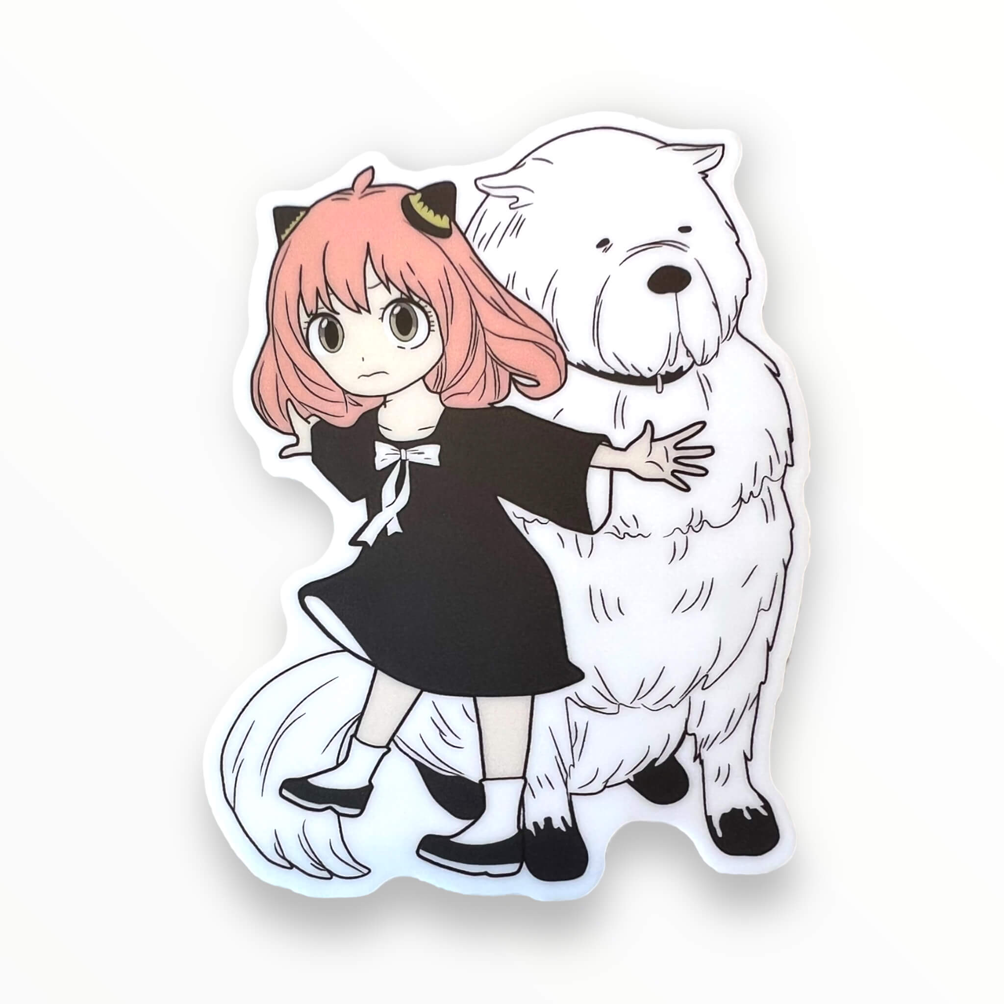 Spy Girl and Dog Sticker (#1051) - Artistic Flavorz