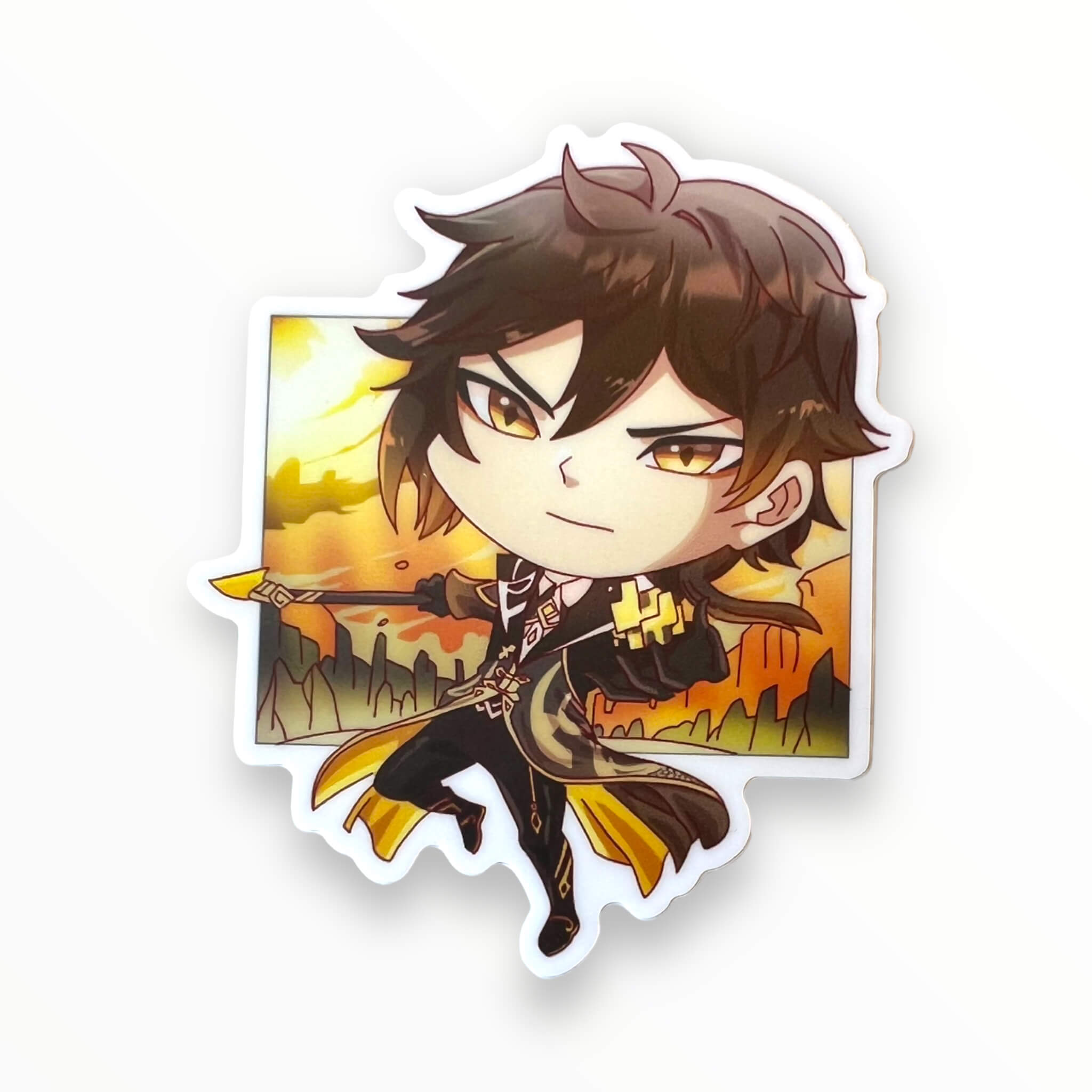 Genshin Zhongli Sticker (#835) - Artistic Flavorz