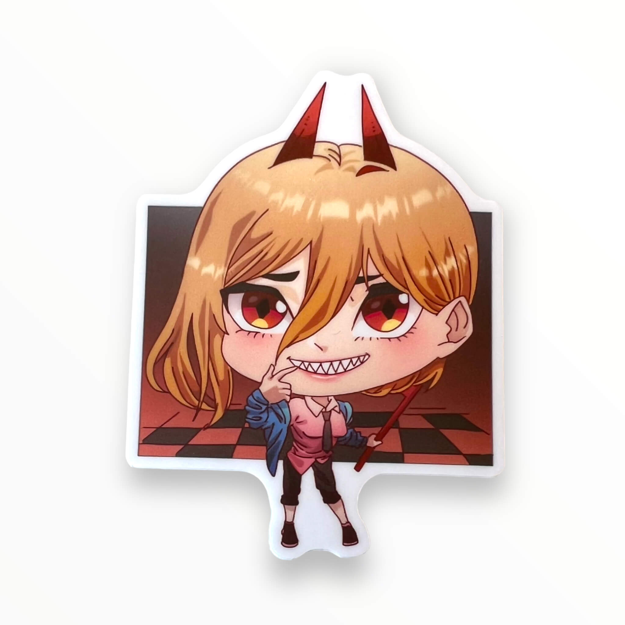 Saw Devil Girl Sticker (#857) - Artistic Flavorz