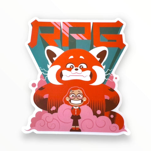 Red Panda RPG Sticker (#1059) - Artistic Flavorz