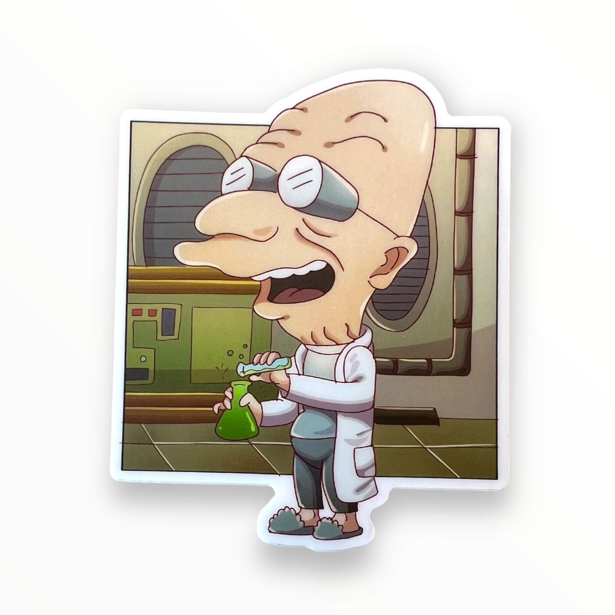 Future Space Professor Sticker (#918) - Artistic Flavorz