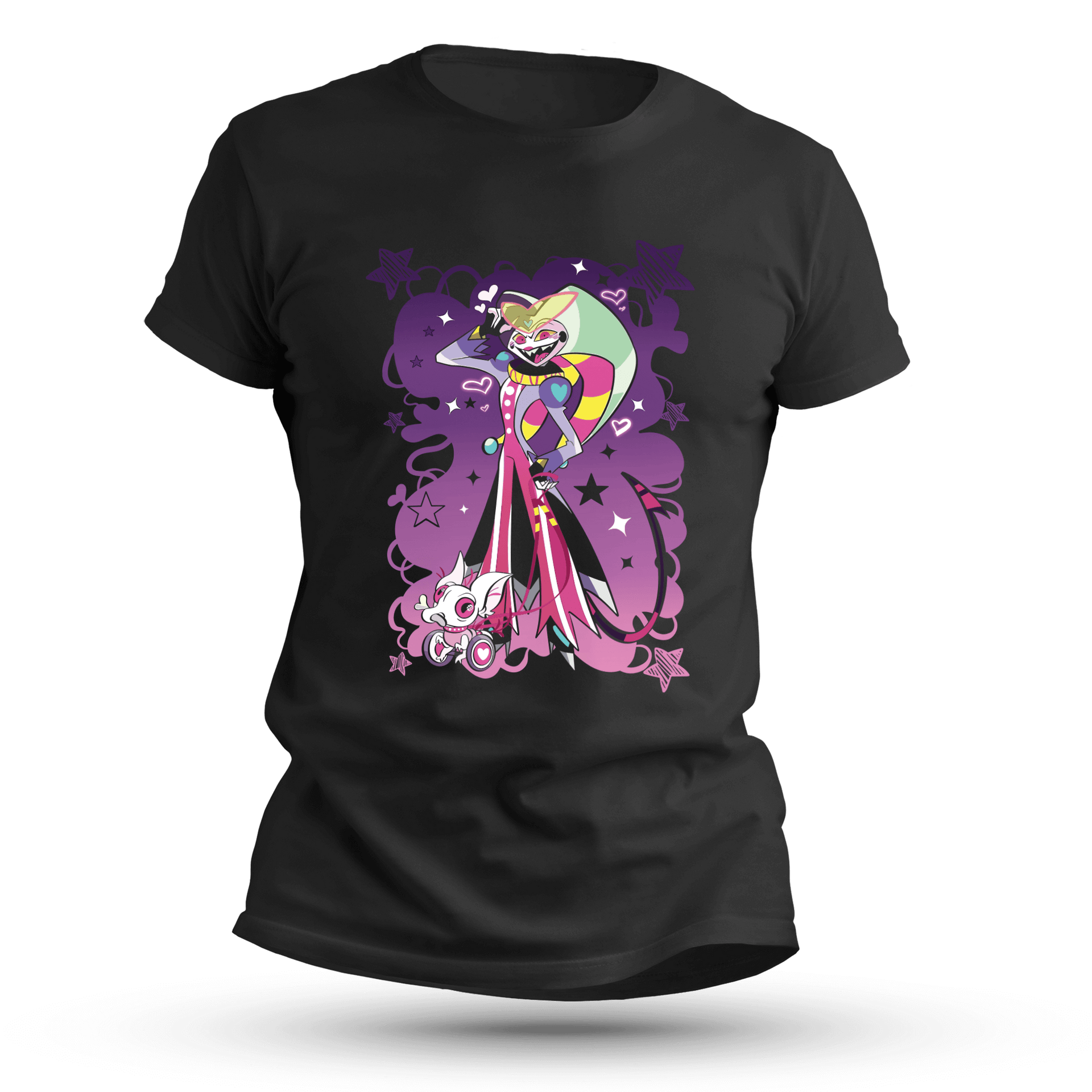 Playful Demon Jester T-Shirt | Anime Chaos Tee – Artistic Flavorz