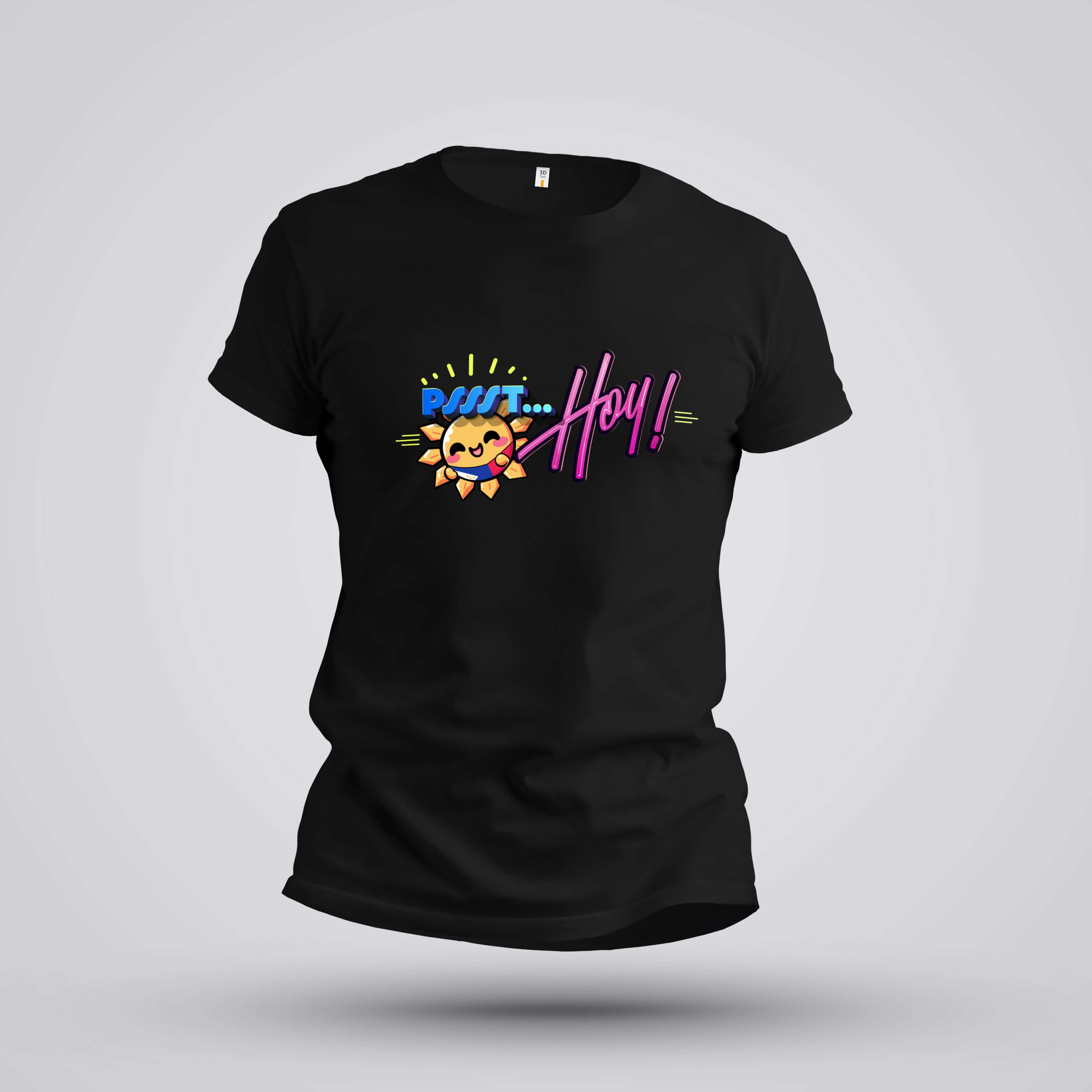 Pssst Hoy Black T-Shirt - Artistic Flavorz