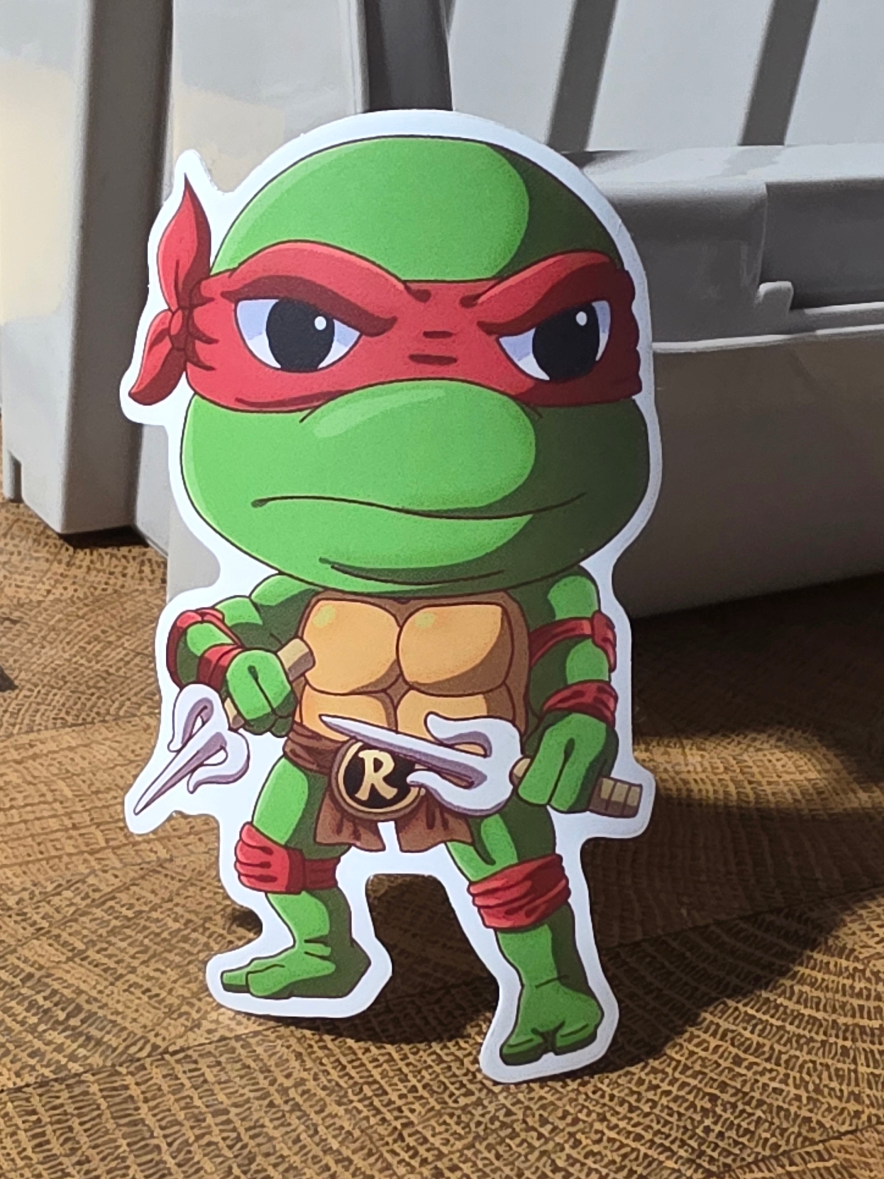 Super Red Teen Turtle Sticker (G2#63)