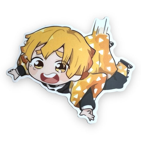 Chibi Falling Crying Guy DS Sticker (#700) - Artistic Flavorz