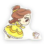 Bookish Princess Friends Sticker (#593) - Artistic Flavorz