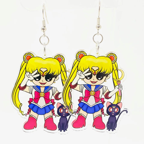 Sailor Moon Acrylic Earrings - Artistic Flavorz