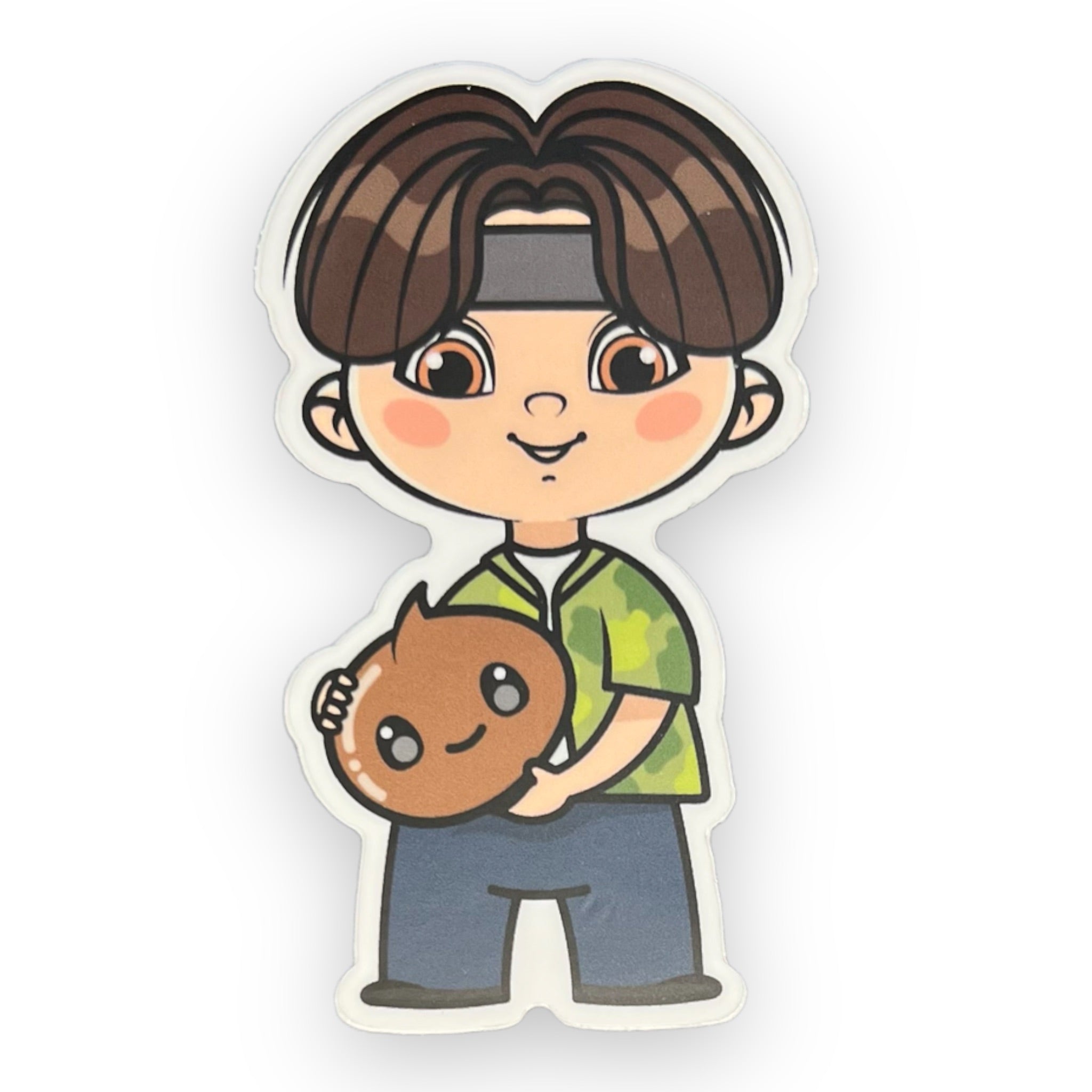Kpop Boy Band Brown Dot Sticker (#514) - Artistic Flavorz