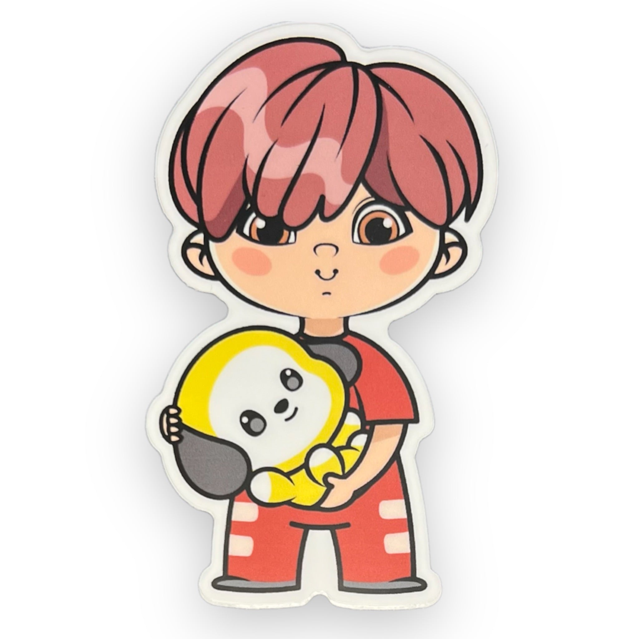 Kpop Boy Band Yellow Dog Sticker (#512) - Artistic Flavorz