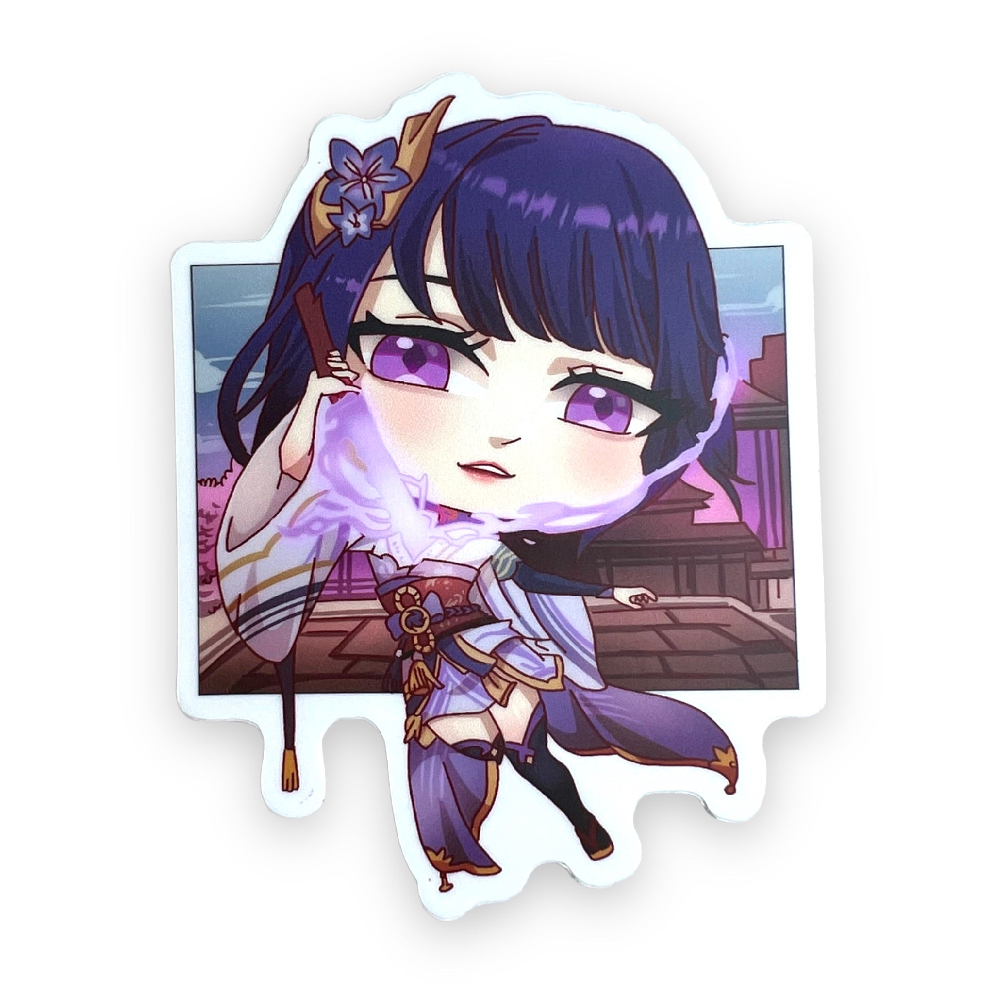 Genshin Raiden Shogun Sticker (#826) - Artistic Flavorz