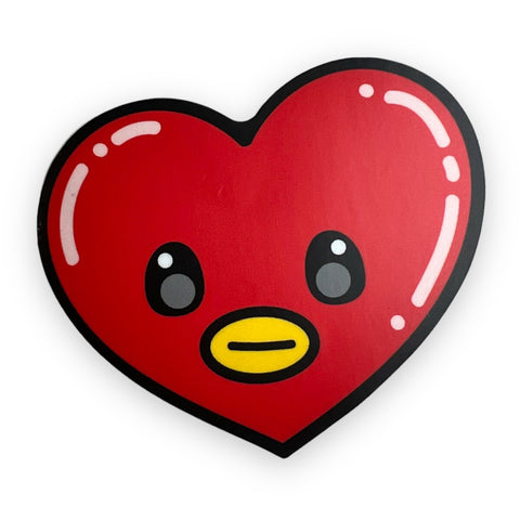 Boy Band Red Heart Sticker (#653) - Artistic Flavorz