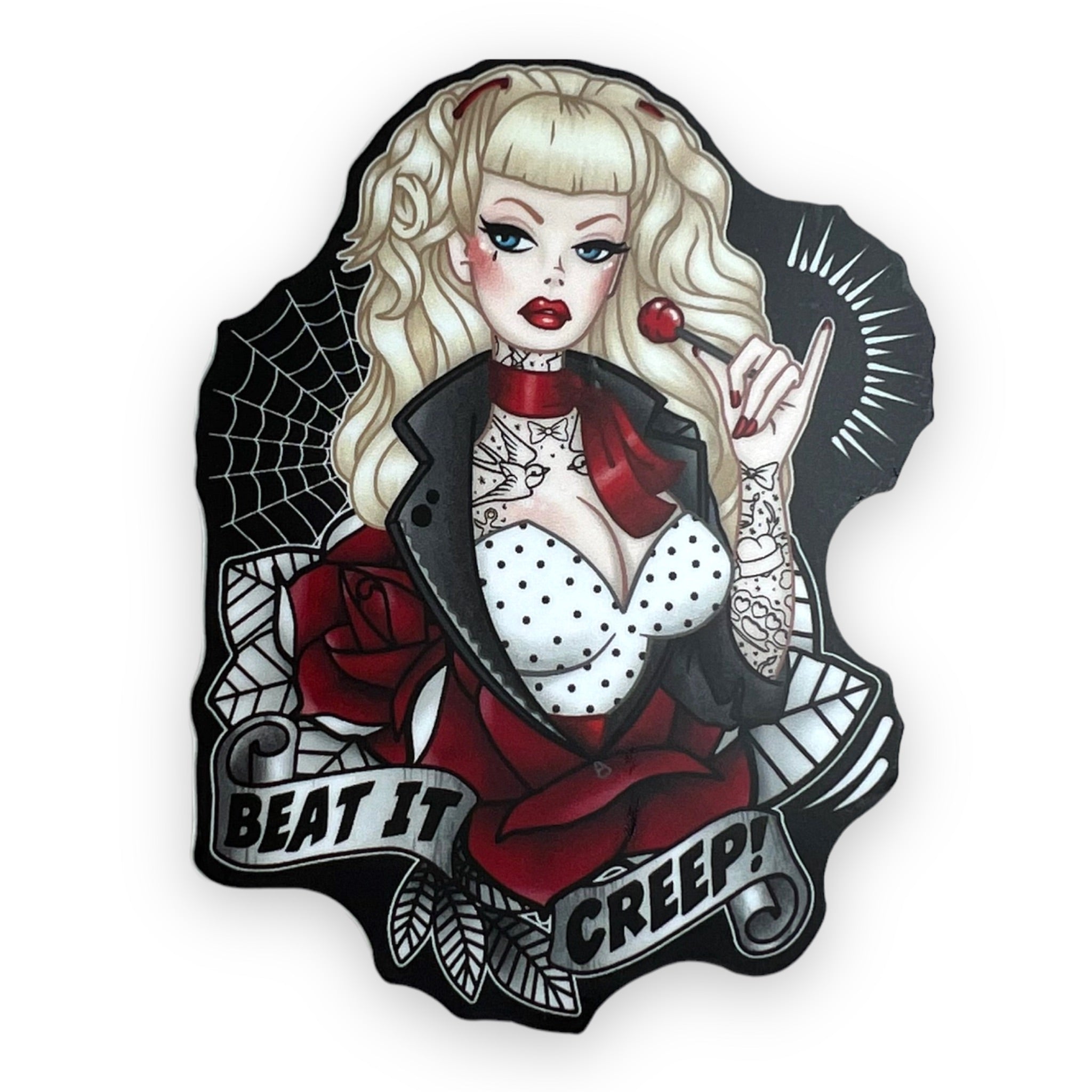 Beat It Creep Sticker (#816) - Artistic Flavorz