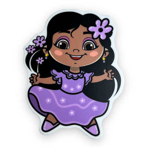 Magical Family Flowers Sister Sticker (#517) - Artistic Flavorz