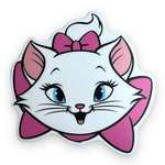 Cute White Kitty Face Sticker (#720) - Artistic Flavorz