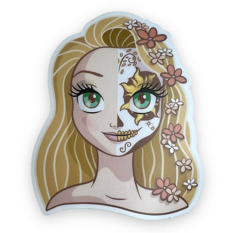Day of the Dead Lanterns Princess Sticker (#622) - Artistic Flavorz