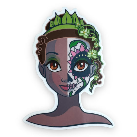 Day of the Dead Bayou Princess Sticker (#627) - Artistic Flavorz