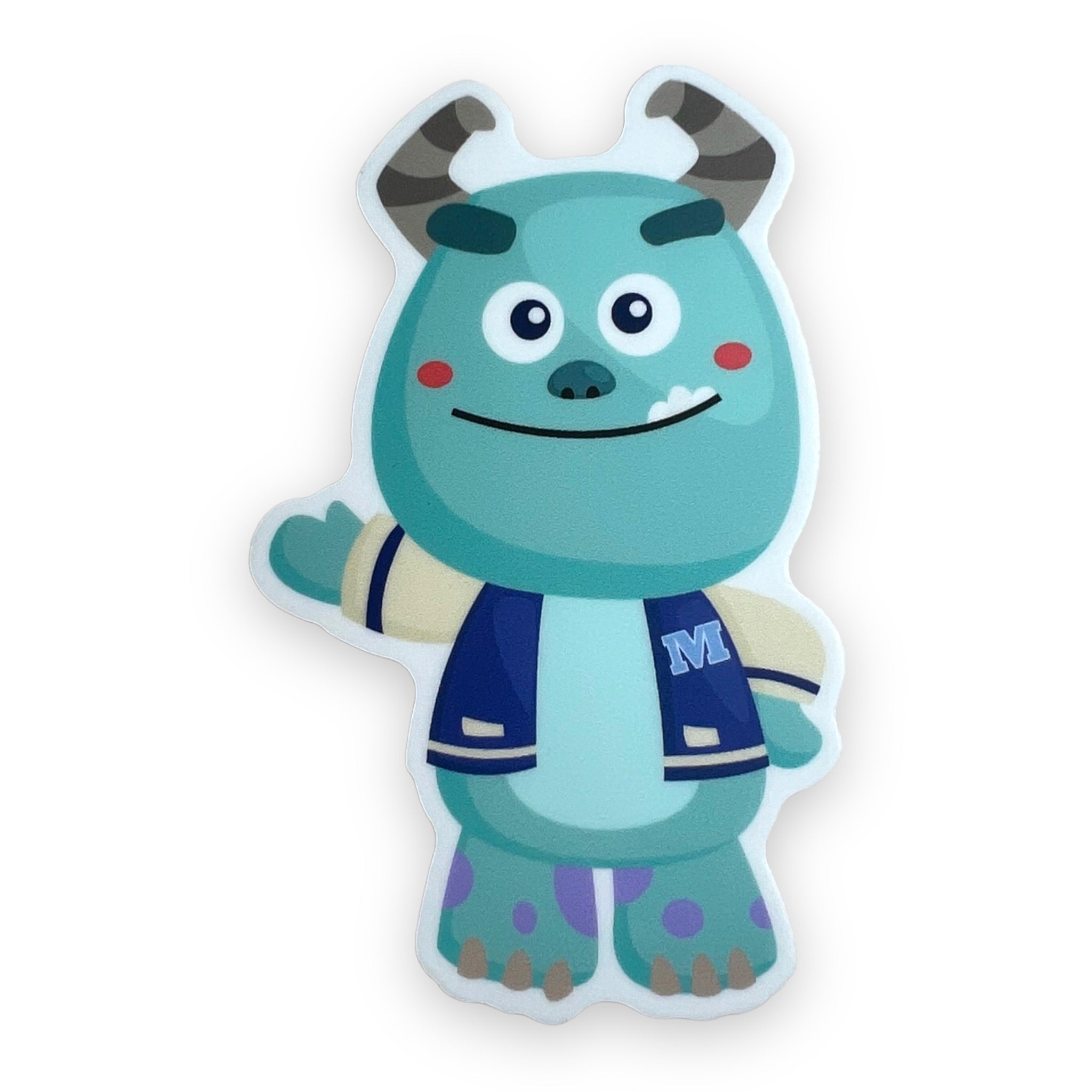 Blue Monster Best Friend Sticker (#805) - Artistic Flavorz