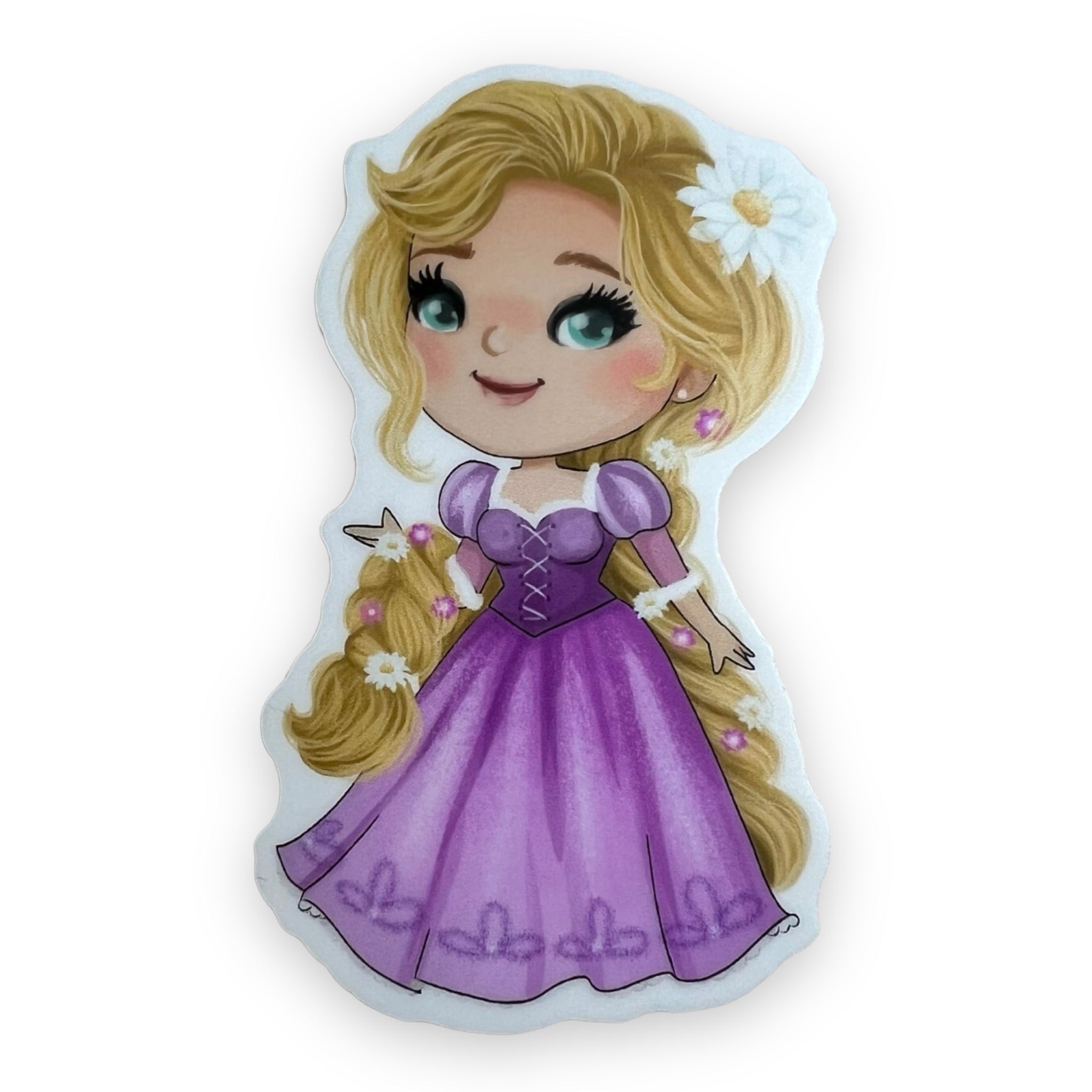 Lanterns Flower Princess Sticker (#729) - Artistic Flavorz