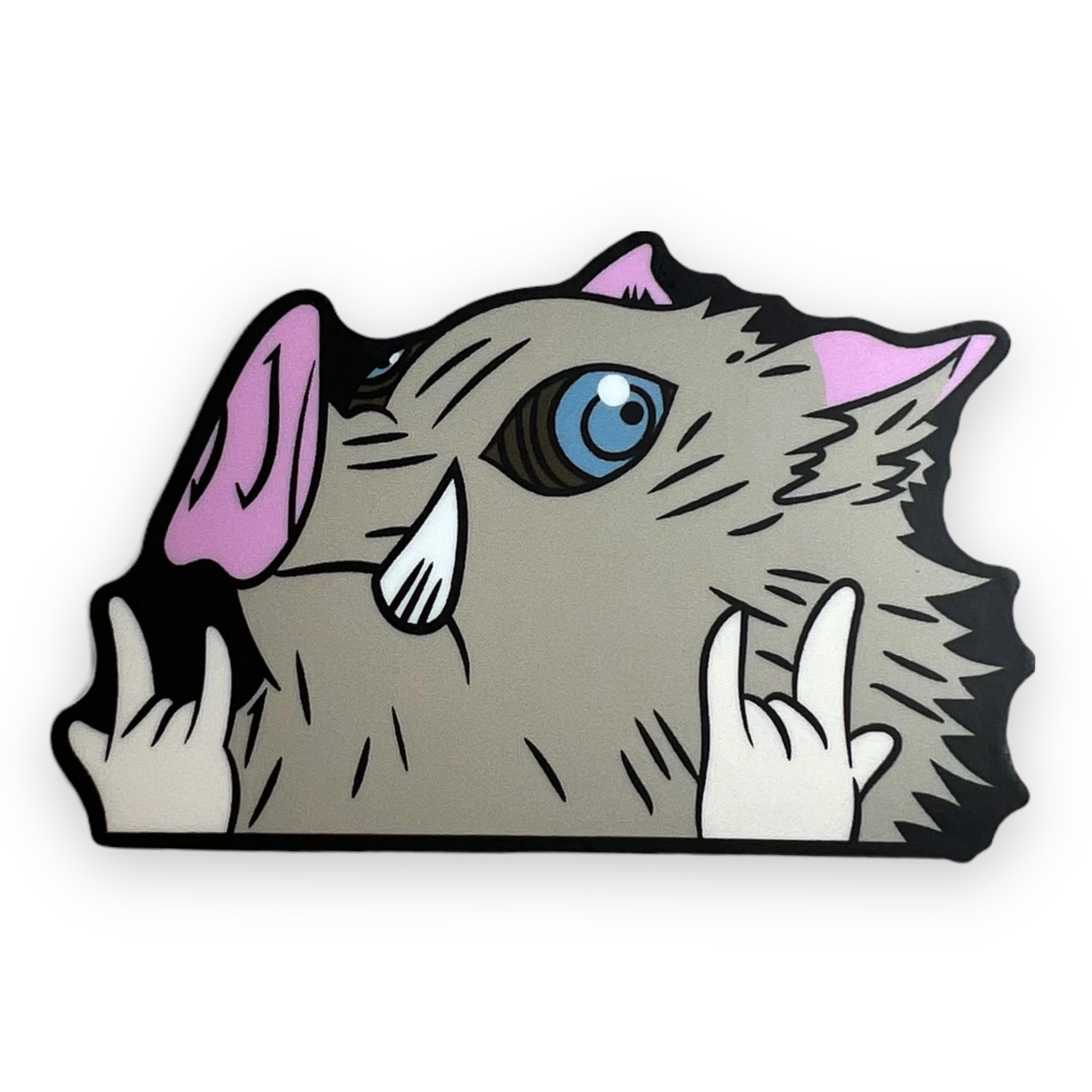 DS Pigface Peeker Sticker (#529) - Artistic Flavorz
