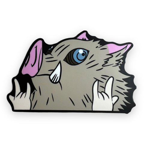 DS Pigface Peeker Sticker (#529) - Artistic Flavorz