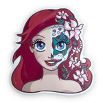 Day of the Dead Part of Your World Princess Sticker (#624) - Artistic Flavorz
