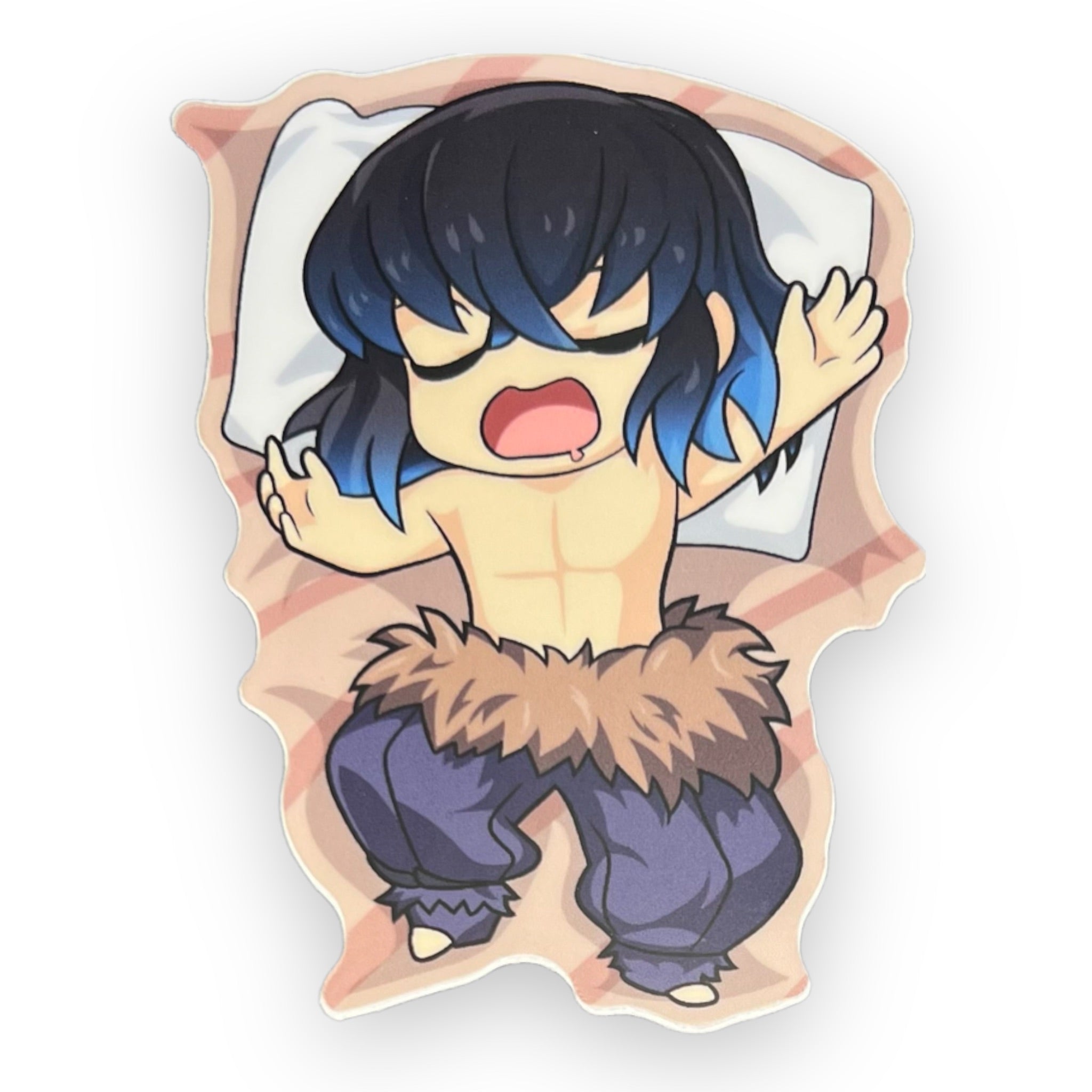 DS Sleeping Pigface Guy Sticker (#537) - Artistic Flavorz