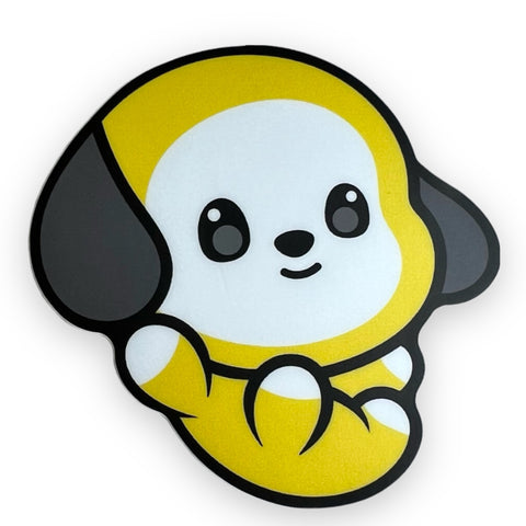 Boy Band Yellow Dog Sticker (#651) - Artistic Flavorz