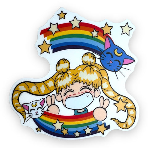 Sailor Super Cutie with Kitty’s Sticker (#686) - Artistic Flavorz