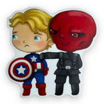 First Superhero and Villain Friends Sticker (#662) - Artistic Flavorz