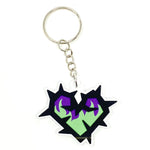Maleficent Thorn Heart Fire Acrylic Keychain | Acrylic Keychains Artistic FlavorzArtistic Flavorz