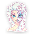 Day of the Dead Ice Queen Princess Sticker (#629) - Artistic Flavorz