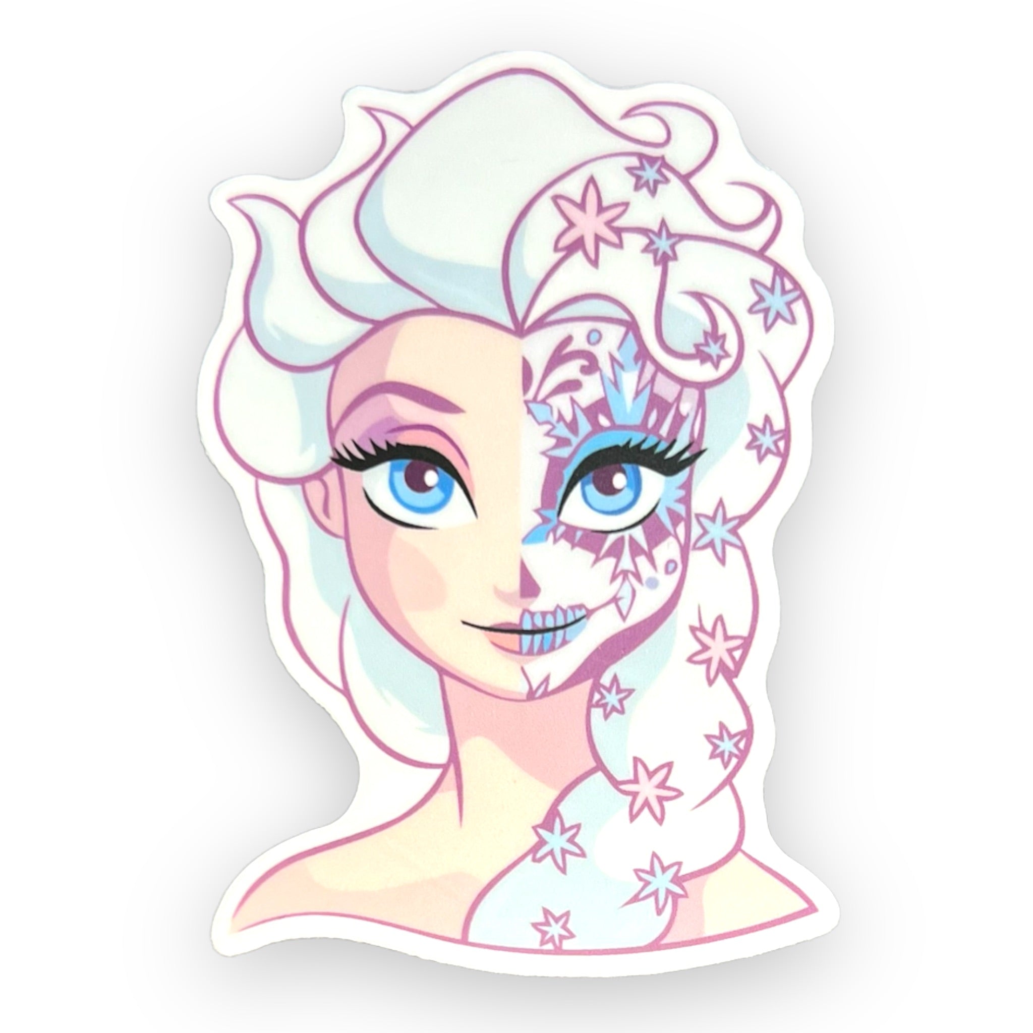 Day of the Dead Ice Queen Princess Sticker (#629) - Artistic Flavorz